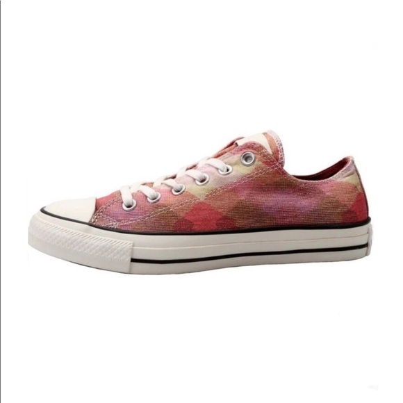 🔥MOVING SALE🔥 Converse Missoni pink plaid low top sneakers new condition sz6 - Picture 3 of 11